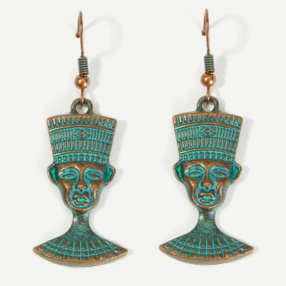 Vintage Figure Dangle Earrings Boho Style